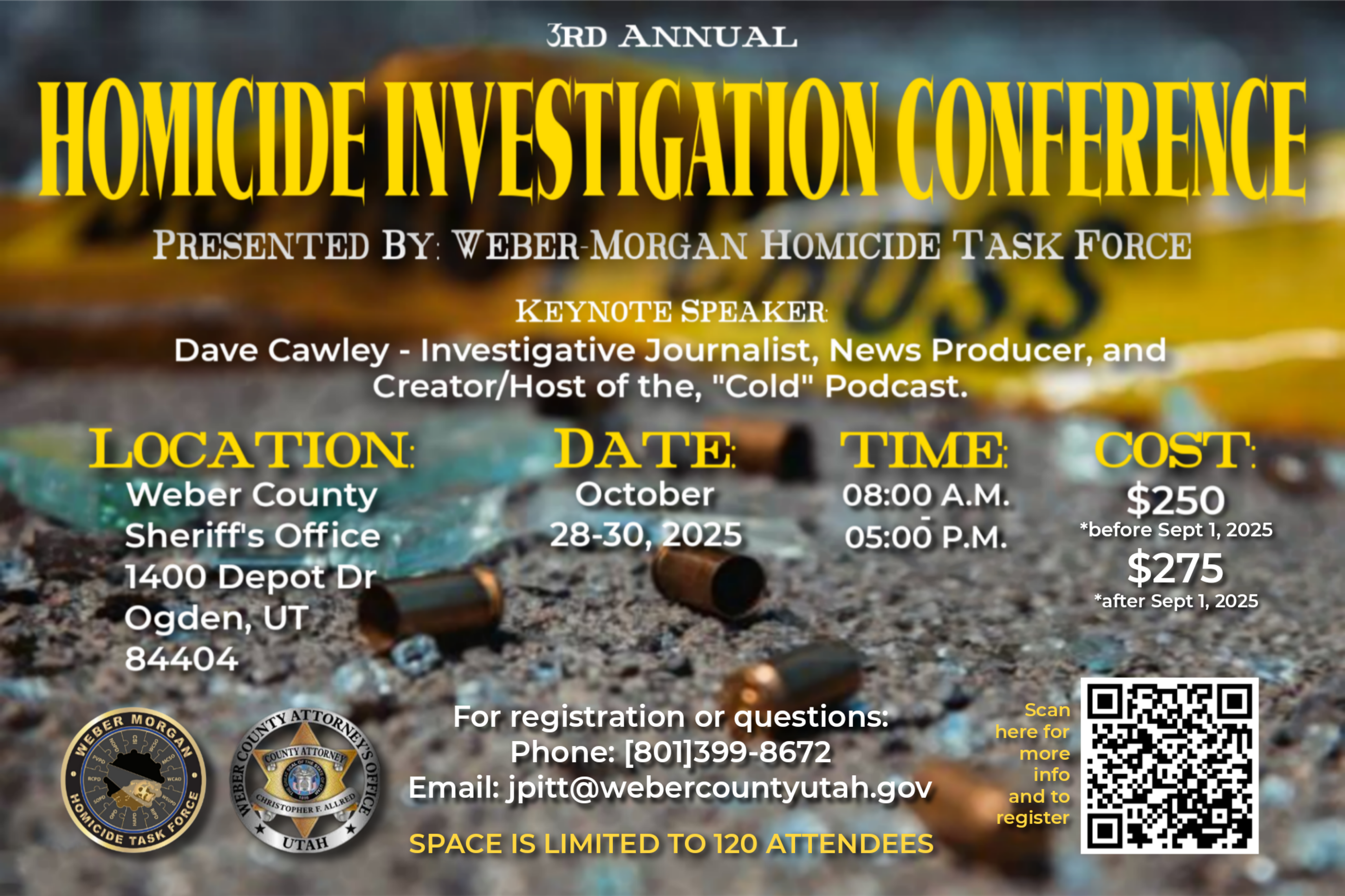 Homicide Investigation Training Flyer